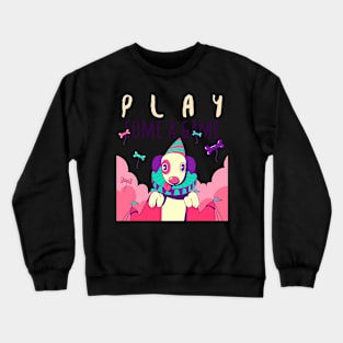 dog are a clown Crewneck Sweatshirt